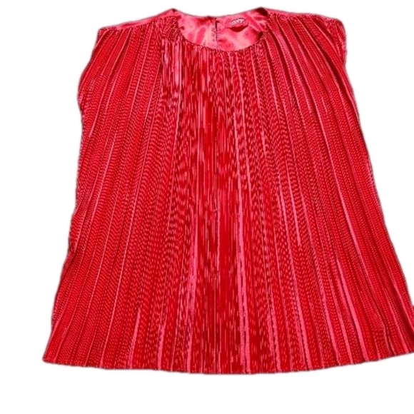 Women's Esprit vintage cap sleeves red blouse, size small to medium - Picture 3 of 10